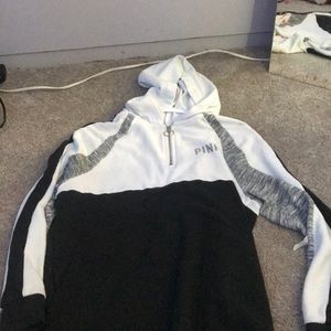 Quarter zip hoodie, PINK